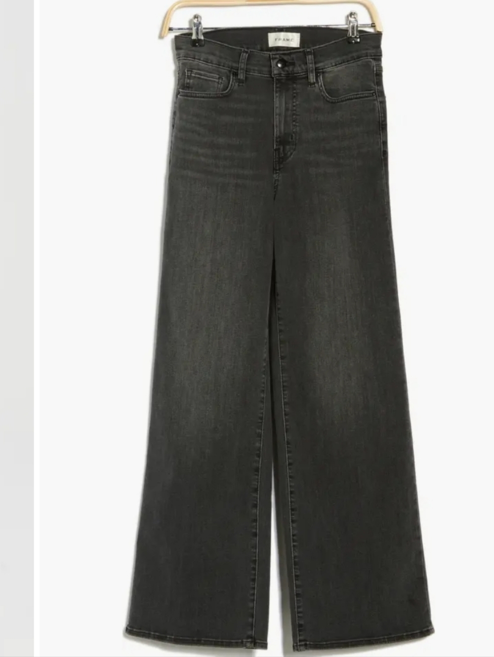 Frame Le Slim Palazzo Jeans Washed Black Msrp $248 - Picture 2 of 4